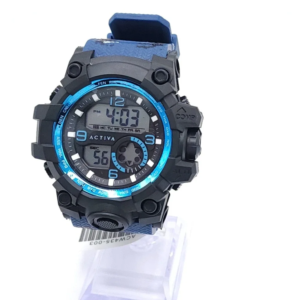 Activa Invicta Blue Camo Digital Sport Watch 54mm Men - Picture 11 of 17